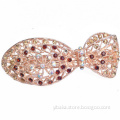 Hair claw mental clips little fish pattern knot inlay alloy + crystal deco accessories bang sticker girl women HF81507